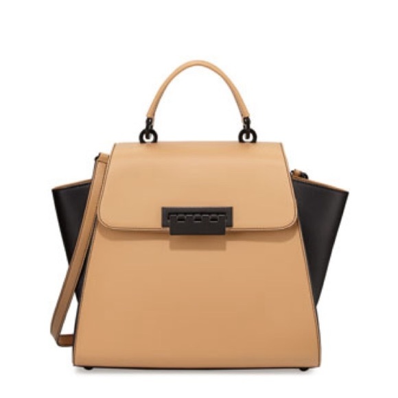 ZAC Zac Posen Earths Colorblock Leather Tote Camel - Picture 8 of 8